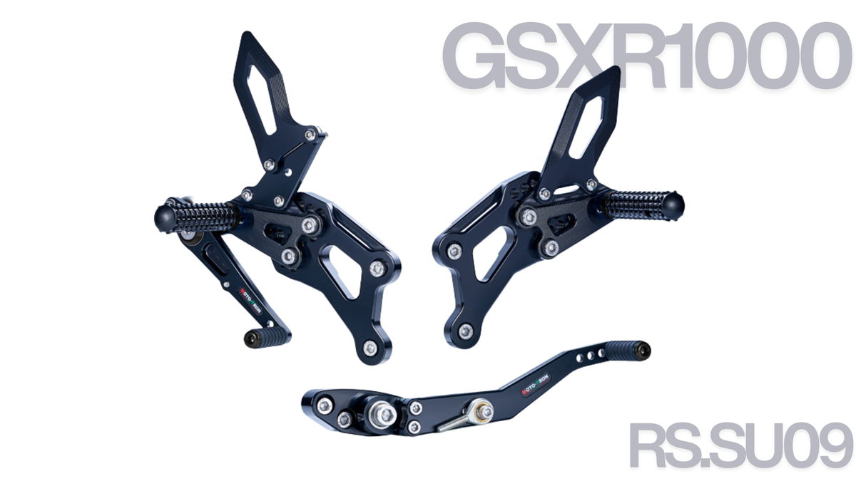 MOTO-TRON REV Rear Sets - Suzuki