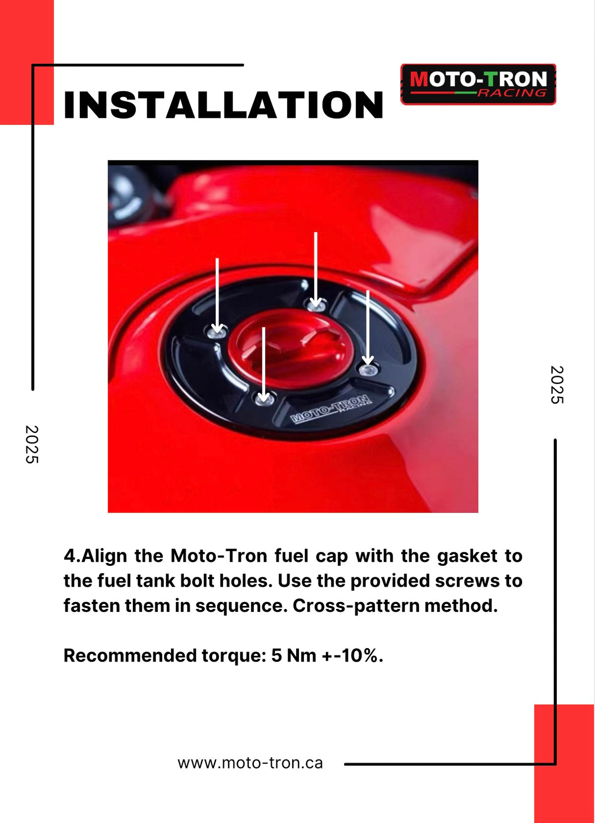 MOTO-TRON Fuel Cap - Ducati