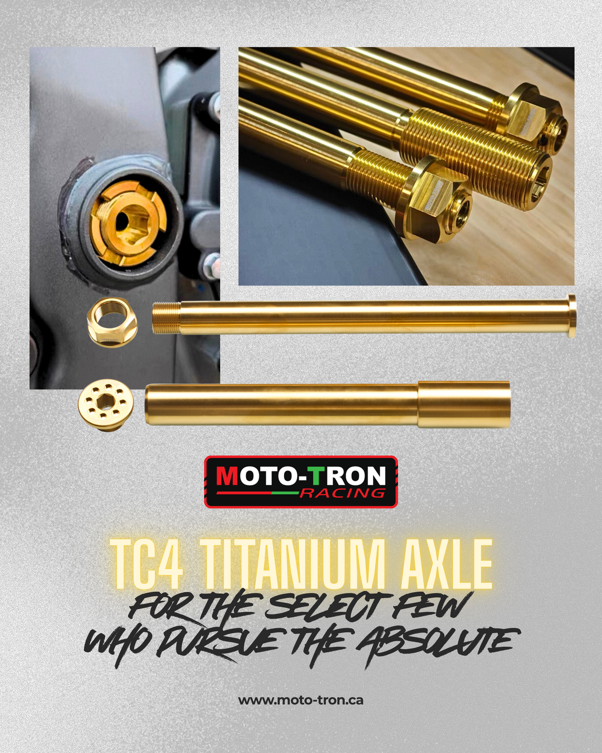 MOTO-TRON TC4 Titanium Axles - Yamaha