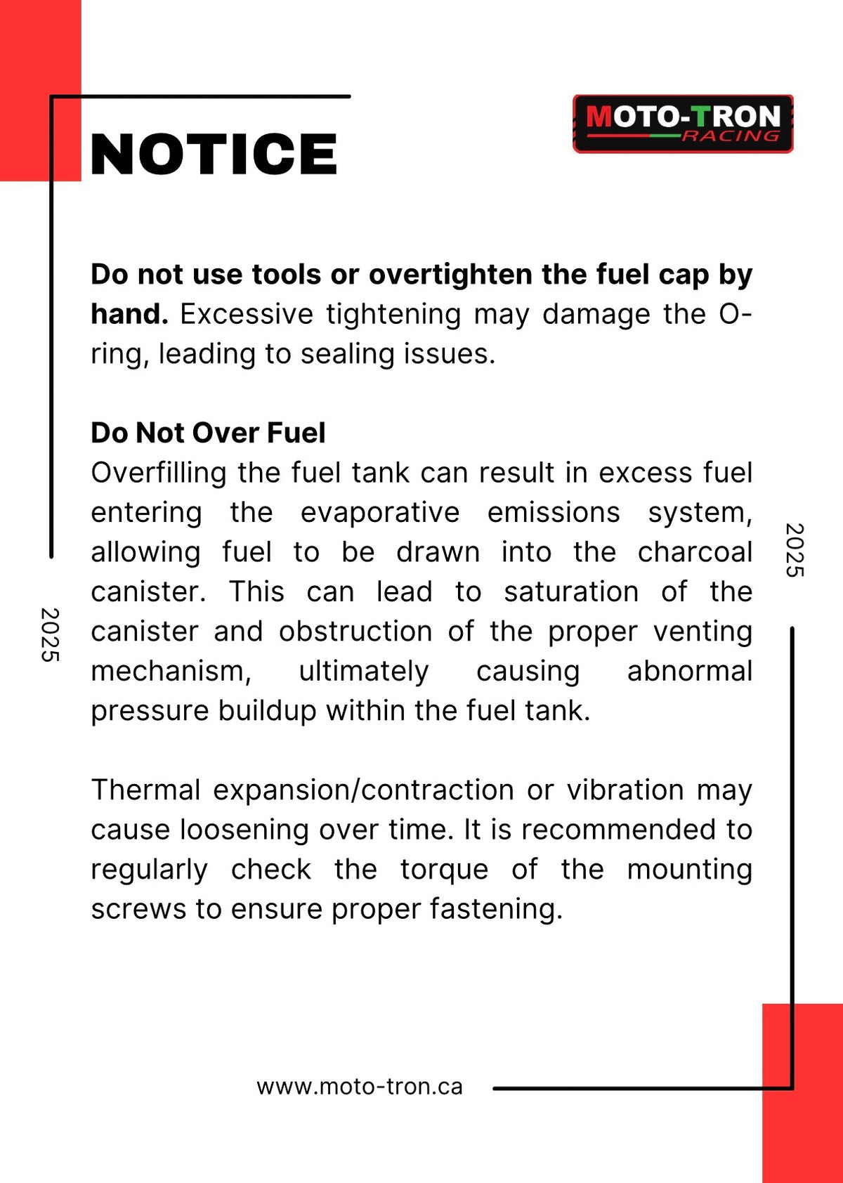 MOTO-TRON Fuel Cap - Ducati