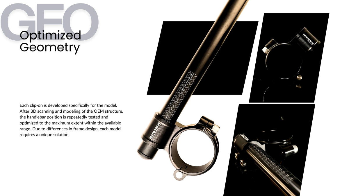 MOTO-TRON Clip-On Handlebars (Universal, by Fork Diameter)