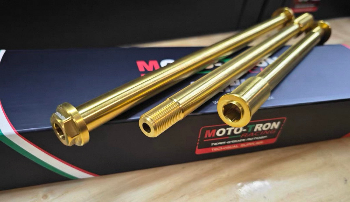 MOTO-TRON TC4 Titanium Axles - Kawasaki
