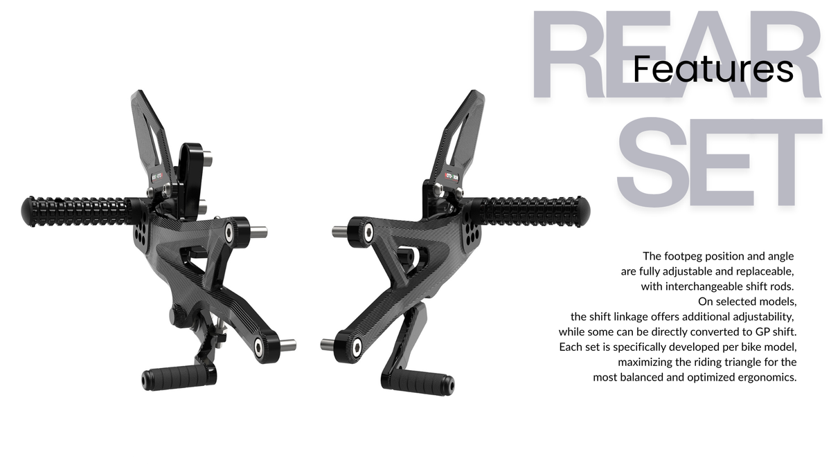 MOTO-TRON REV Rear Sets - Aprilia