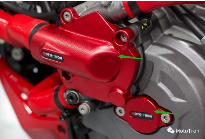 MOTO-TRON Aluminum Dress-Up Caps & Covers - Ducati