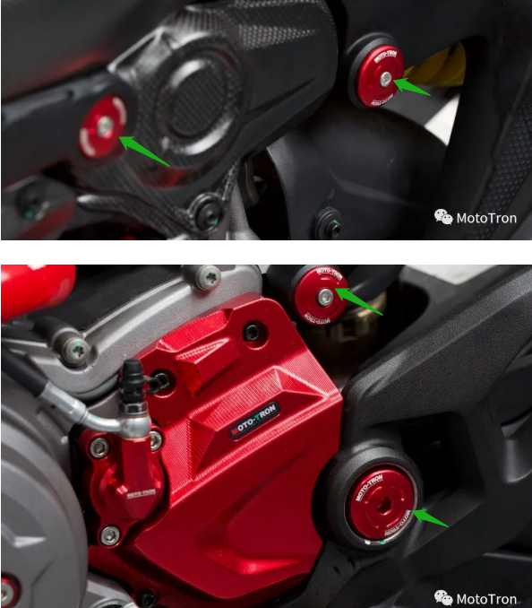 MOTO-TRON Aluminum Dress-Up Caps & Covers - Ducati