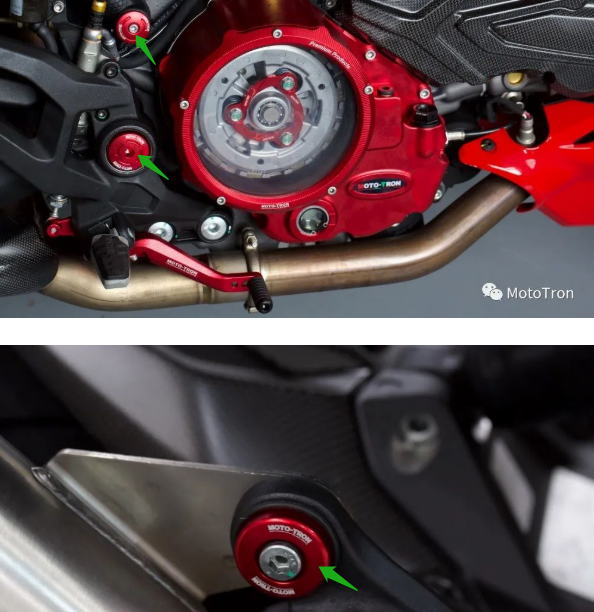 MOTO-TRON Aluminum Dress-Up Caps & Covers - Ducati
