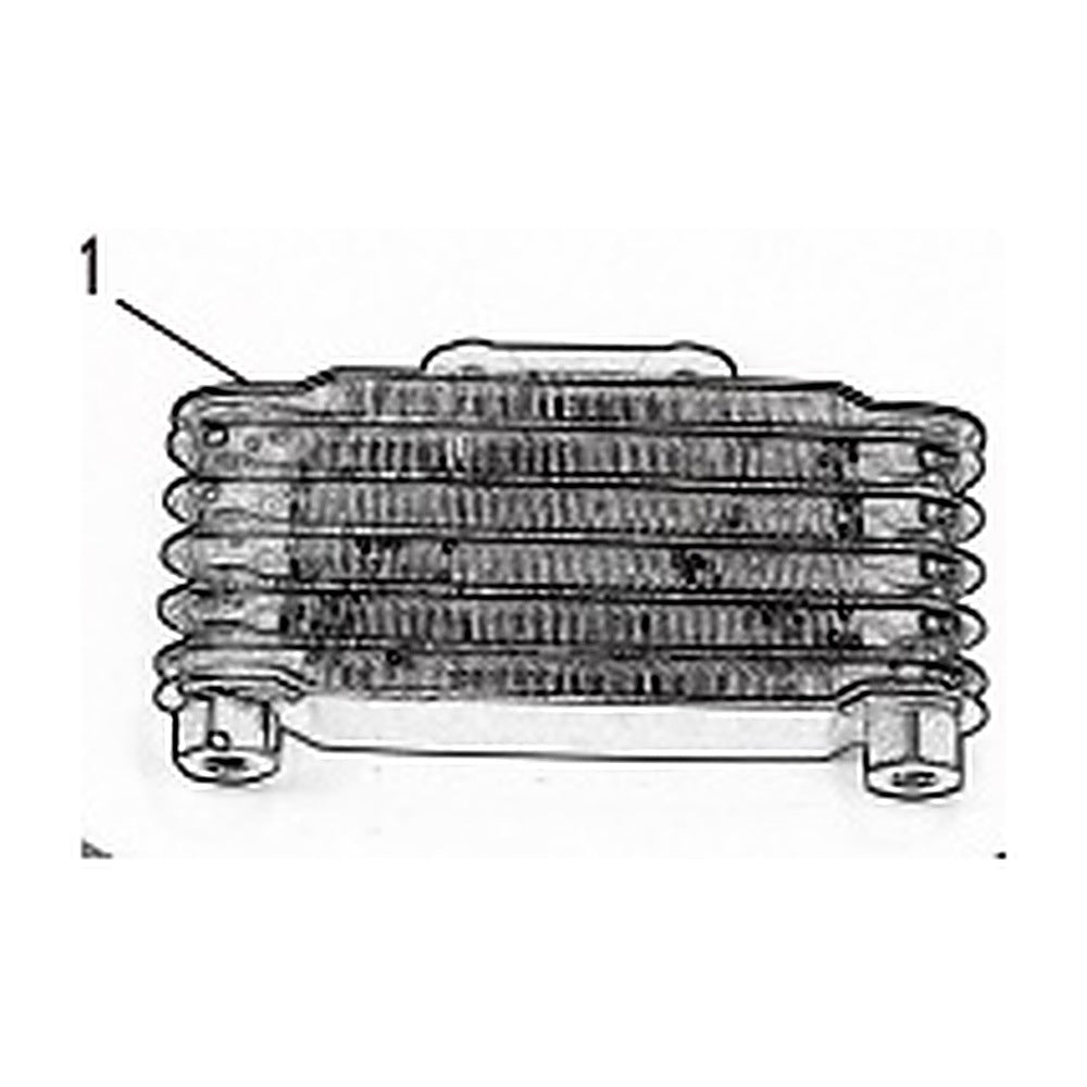 VMC GP12 oil radiator cooler core, oil cooling kit diagram